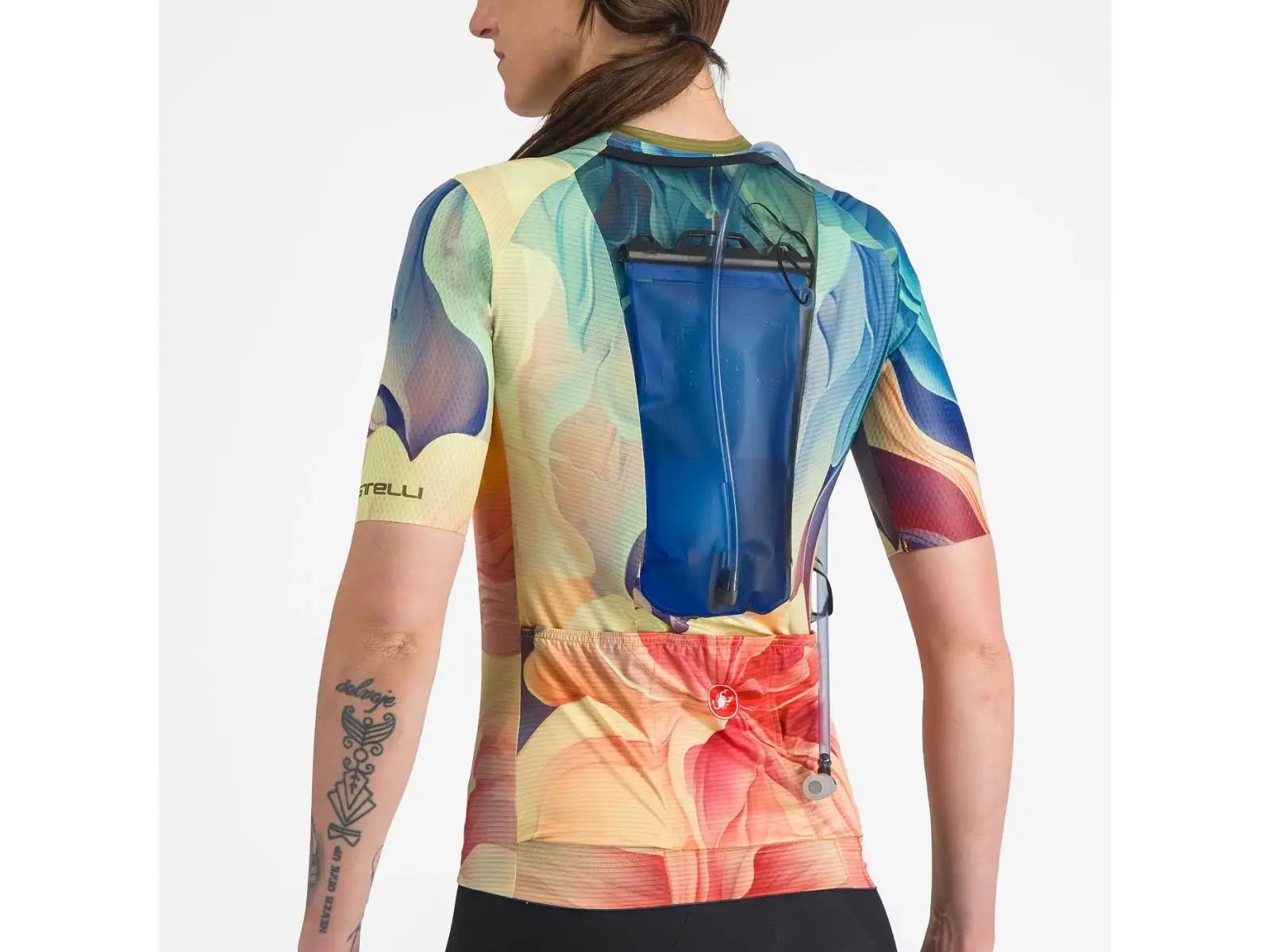 Castelli Unlimited Pro Damen-Trikot Kurzarm Multicolor Green