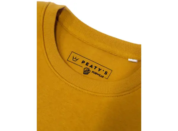 Peatys bestickter Crew-Pullover Herren-Pullover Crown / Ocker