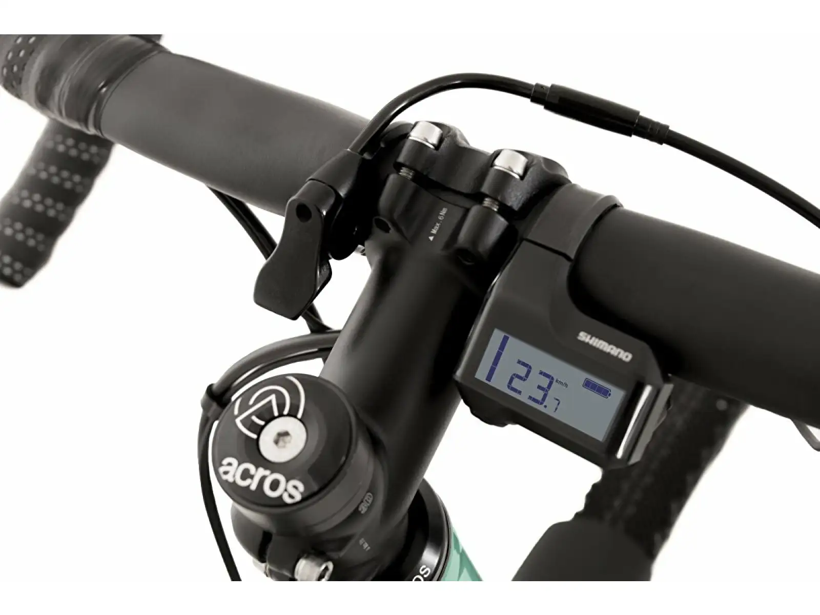 Rock Machine Gravelride e700 Di2 Gravel E-Bike in Menthol/Silver.