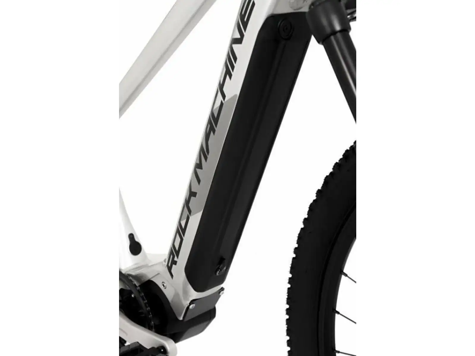 Rock Machine Blizzard INT e30-29 in Glanz Silber/Schwarz, vollgefedertes Elektrofahrrad