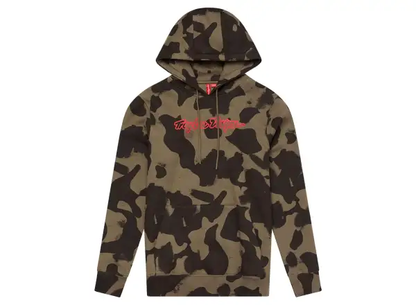 Troy Lee Designs Siganture Herren Hoodie Olive Camo