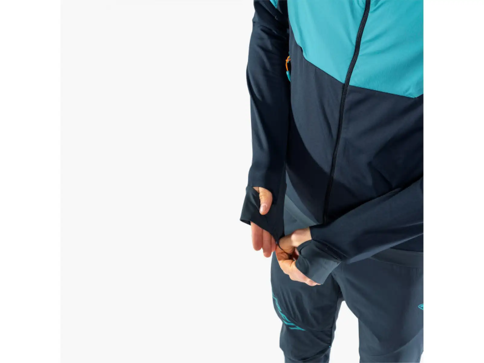 Dynafit Alpine Hybrid Skijacke für Männer in Storm Blue.