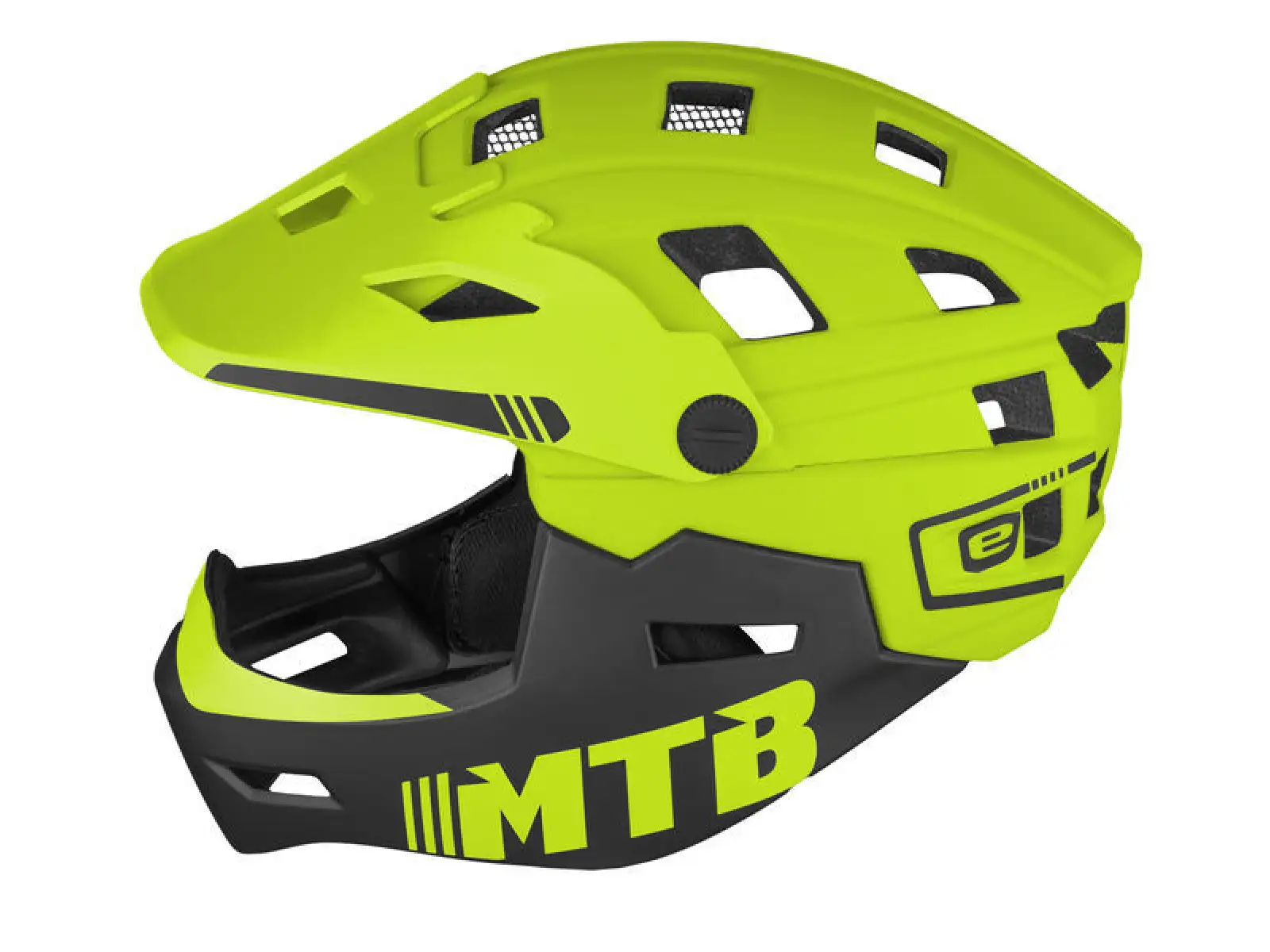 Etape Scudo Kinderhelm limette/schwarz matt