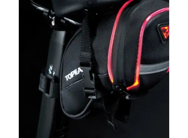 Topeak Aero Wedge iGlow Small Satteltasche mit Riemen