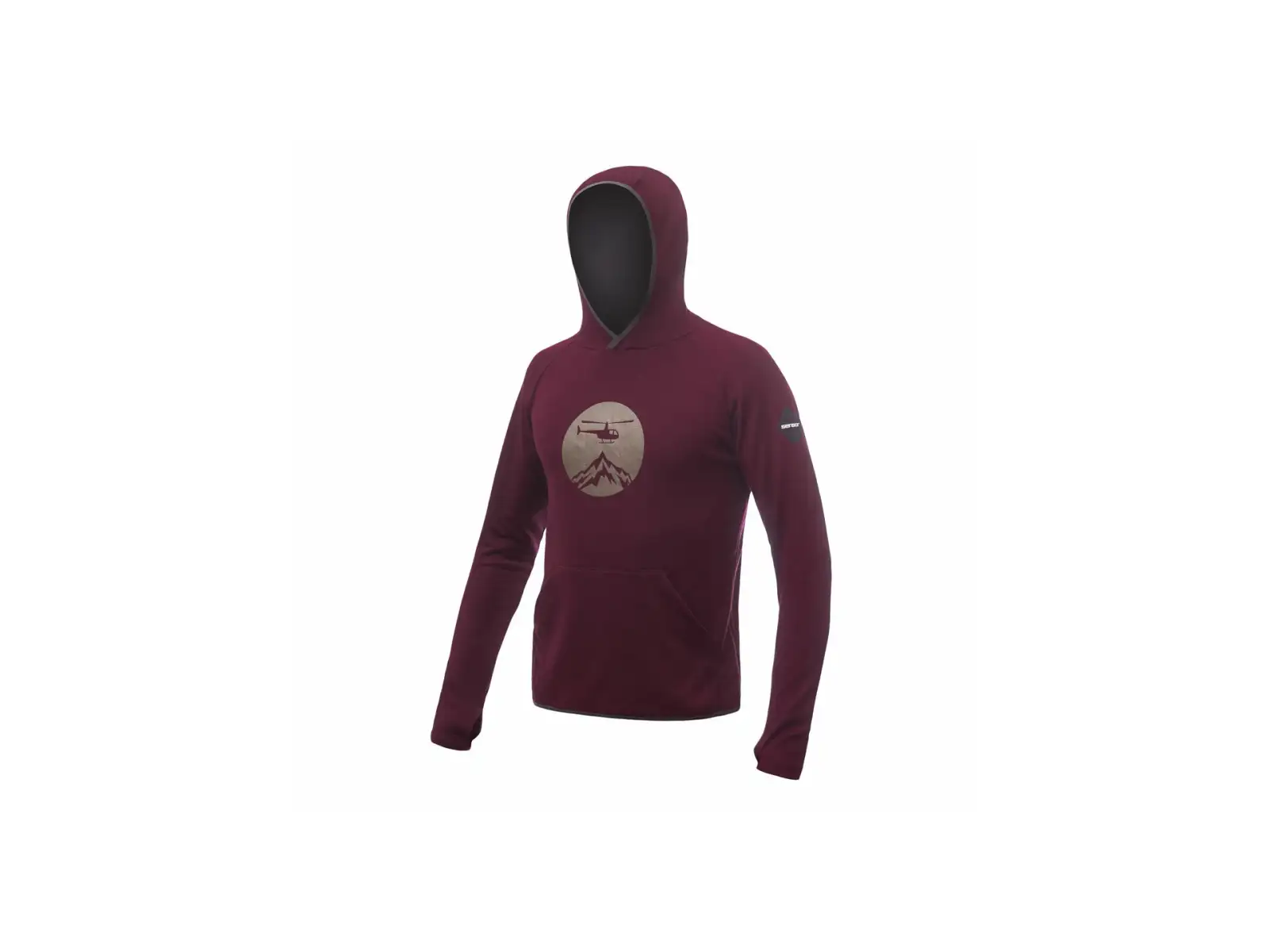 Sensor Merino Upper Heli Herren Fleecejacke Port Red
