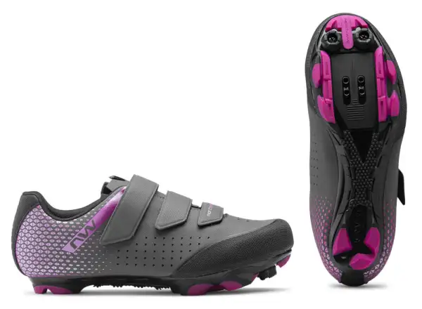 Northwave Origin 2 Damen MTB Schuhe Anthracit/Metal Fuchsia