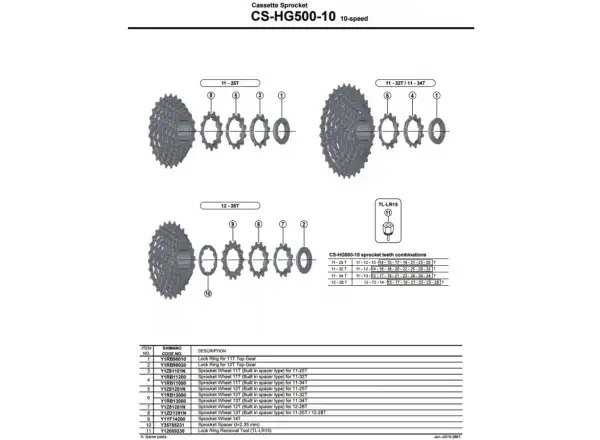 Shimano Deore CS-HG500 10-fach Kassette