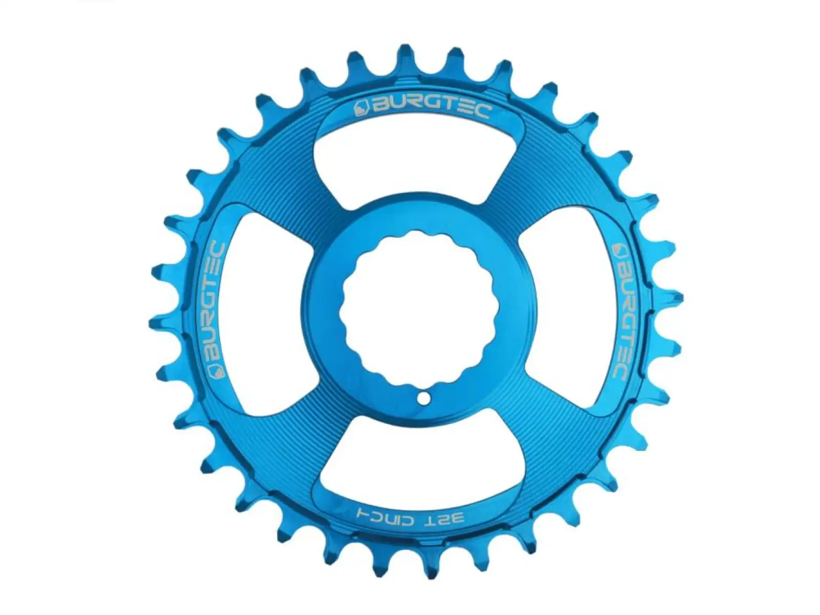 Burgtec Cinch Thick Thin Kettenblatt blau, 34 Zähne