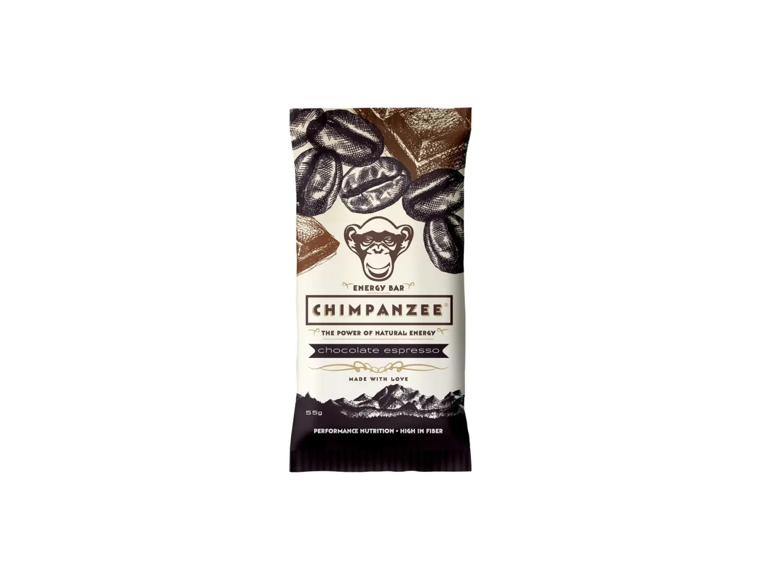 Chimpanzee Energy Bar Riegel Chocolate/Espresso 55 g