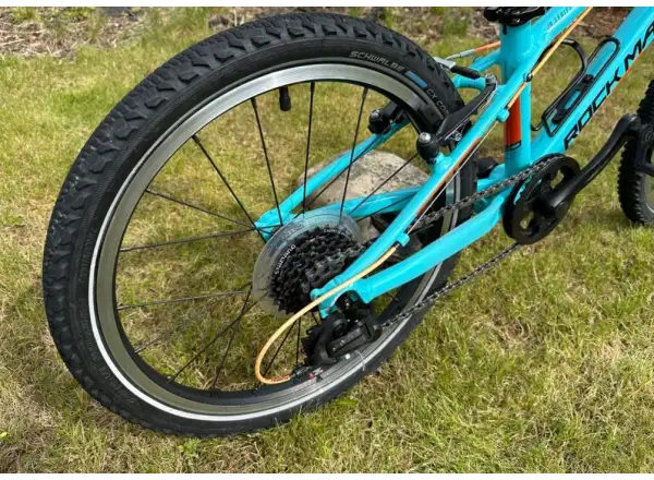 Rock Machine Thunder 20 Gloss Neon Cyan/Schwarz/Orange Kinderfahrrad