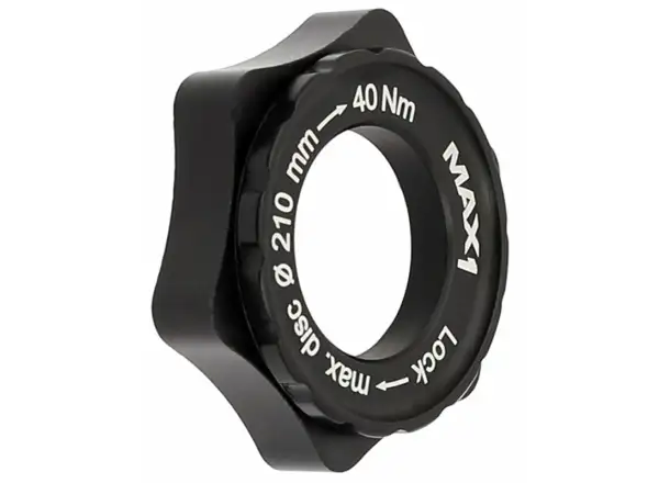 MAX1 Zentralverschluss/6-Loch-Adapter Schwarz
