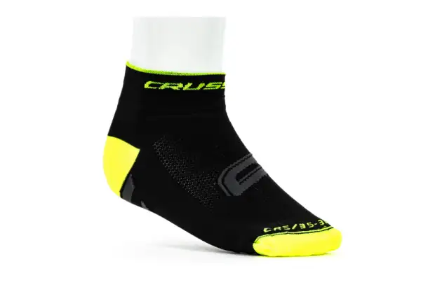 Crussis Radsocken schwarz/gelb