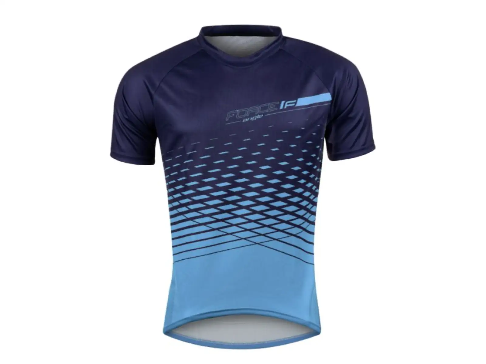 Force Angle MTB Herren-Trikot Kurzarm Blau