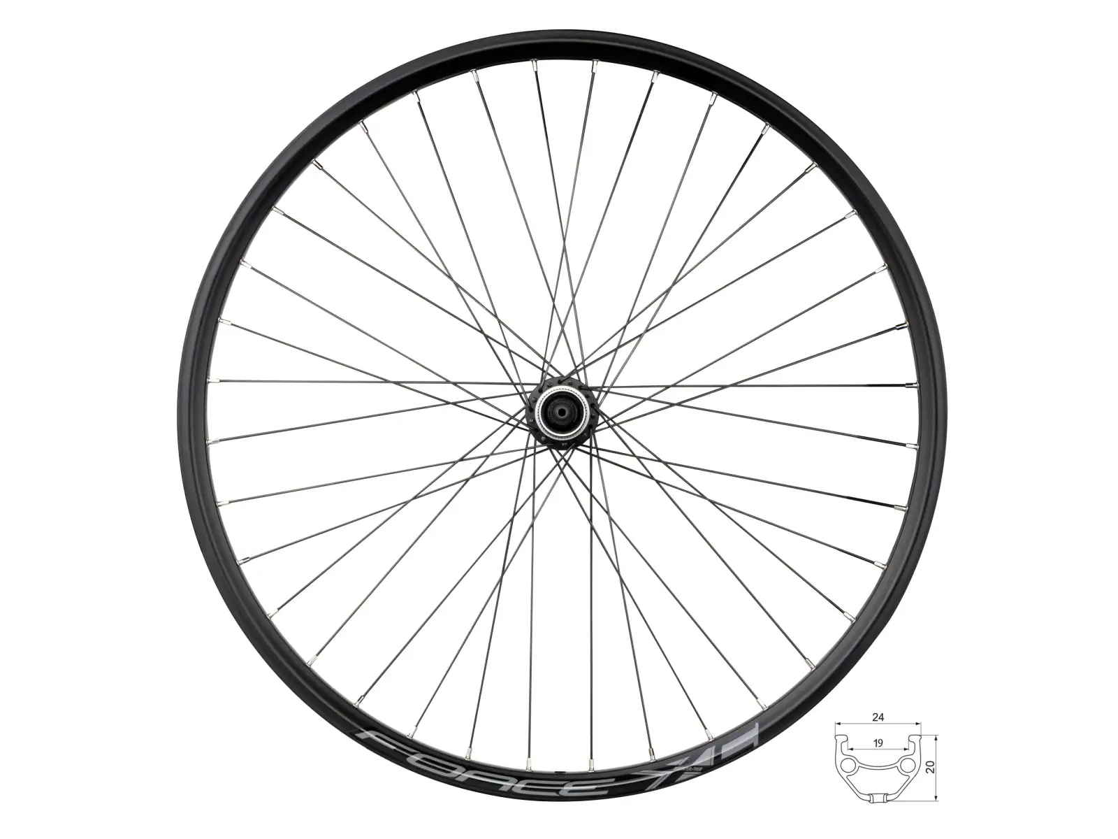 Hinterrad für Force XC Disc 26, 36 Löcher