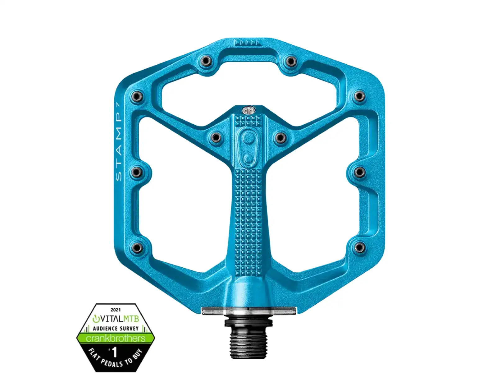 Crankbrothers Stamp 7 Small Plattformpedale Electric Blue
