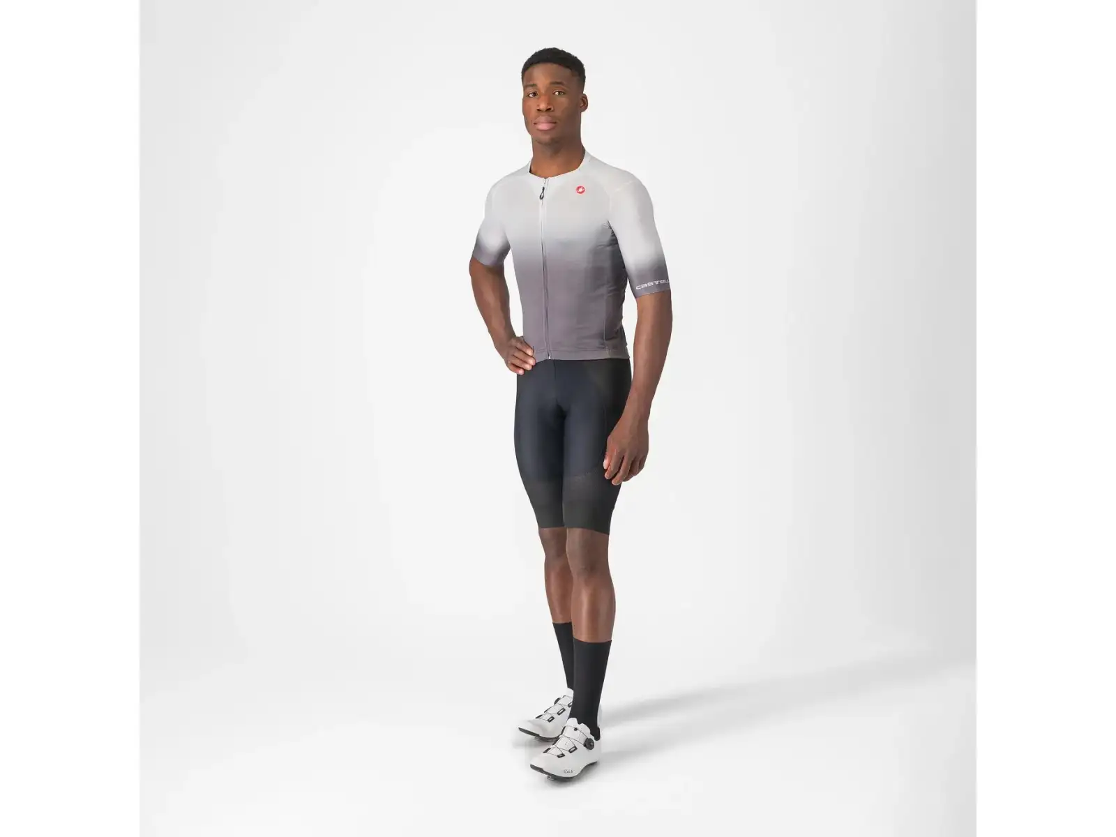 Castelli UPF Herren Trikot Kurzarm Silver Grey