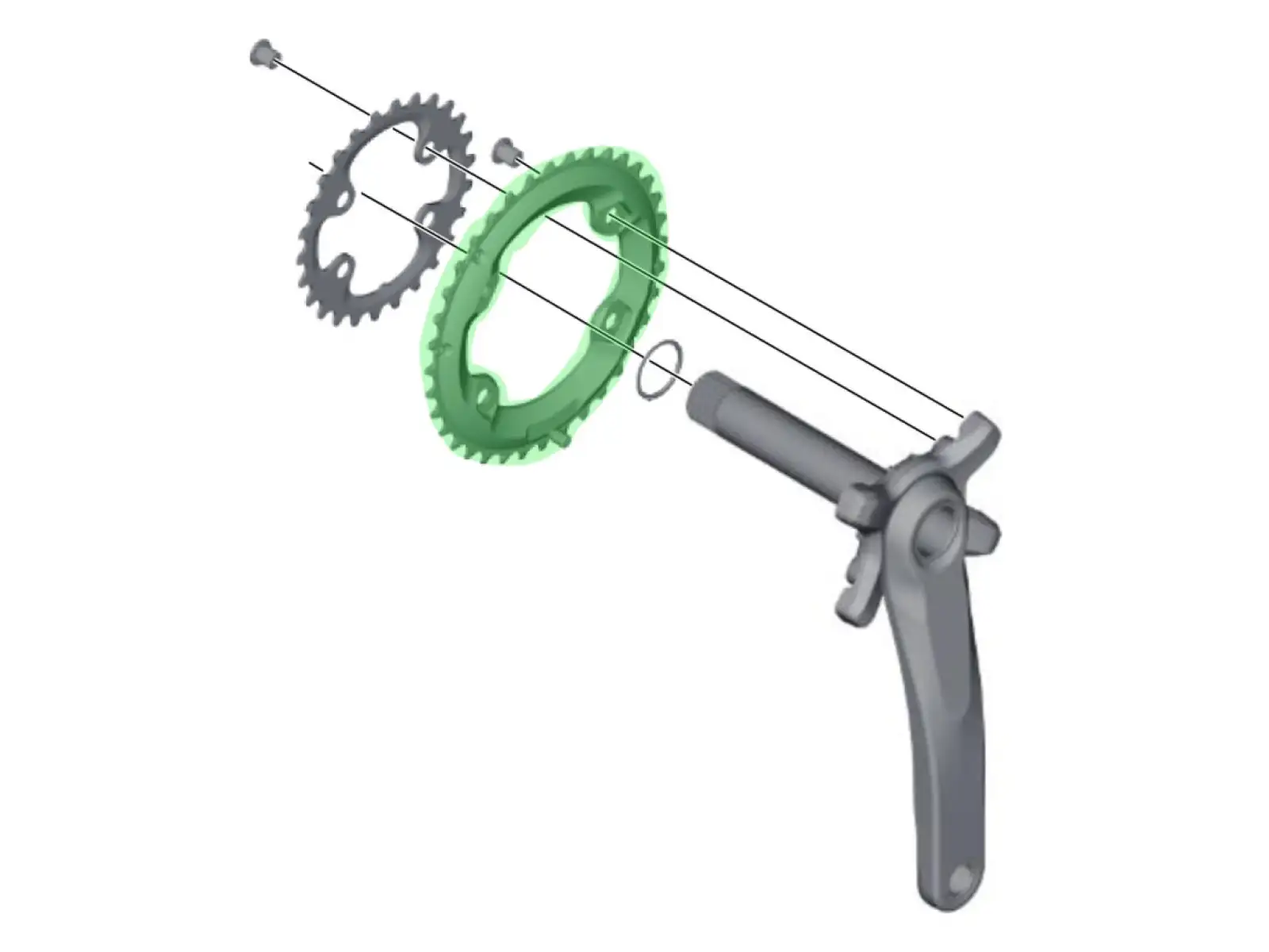 Shimano XT FC-M8000-2 Kettenblatt 36 Zähne