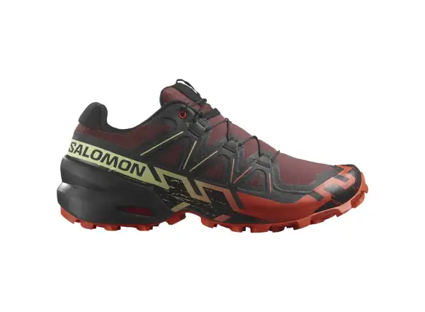 Salomon Speedcross 6 Herren-Laufschuhe Rum Raisin/Cherry Tomato/Cognac