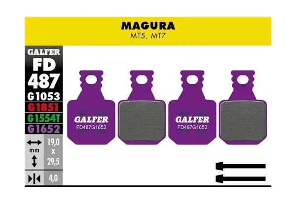 Galfer FD487 E-Bike G1652 Bremsbeläge für Magura.
