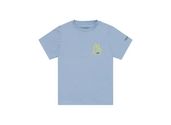 Troy Lee Designs Peace Out Kinder T-Shirt Kurzarm Smoke Blue