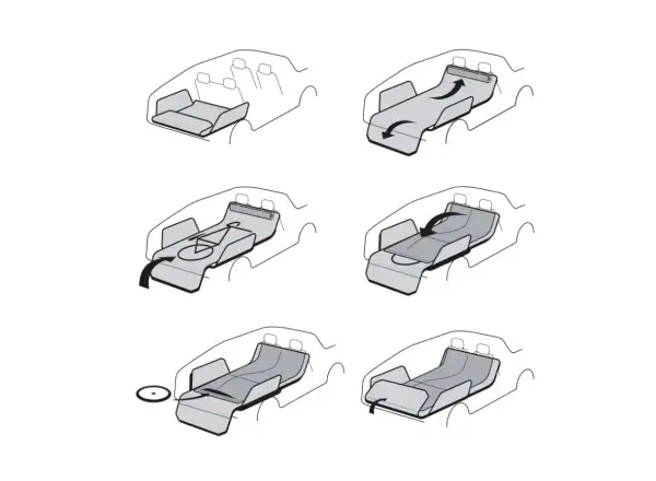 Hiplok Rideshield Schutzmatte 2700 x 1020 mm schwarz