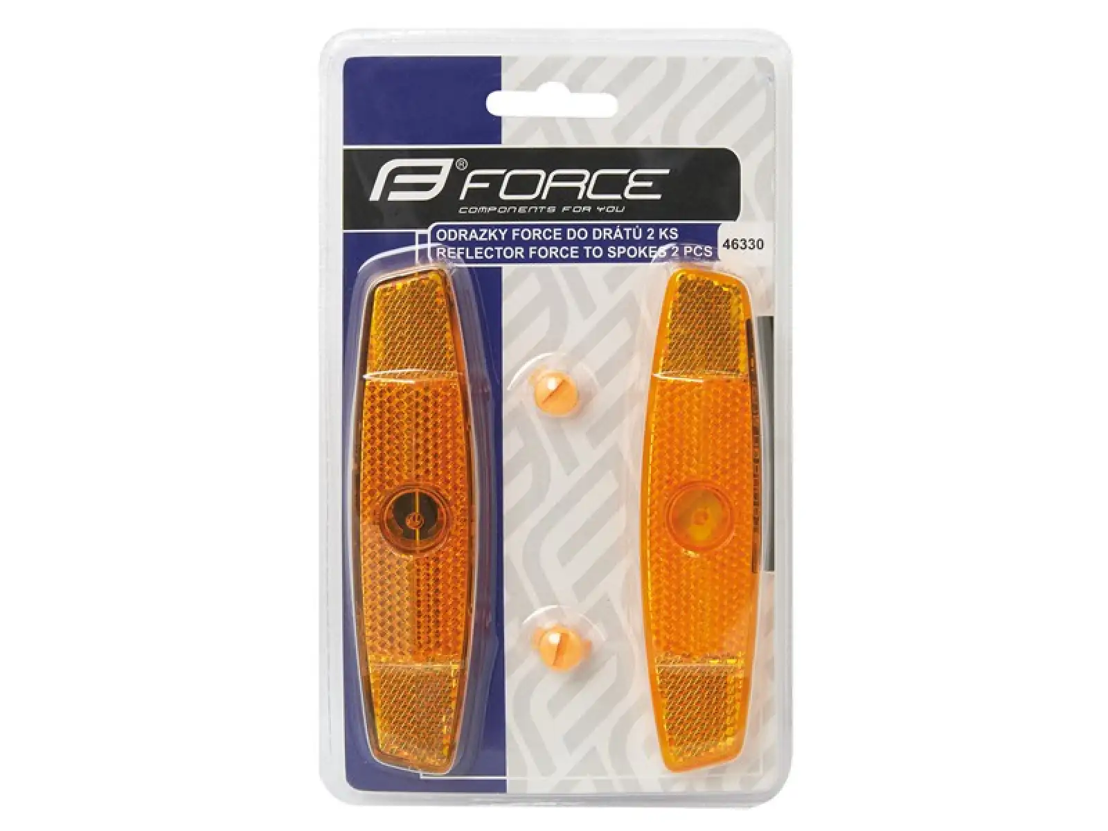 Force Reflektoren orange für Speichen