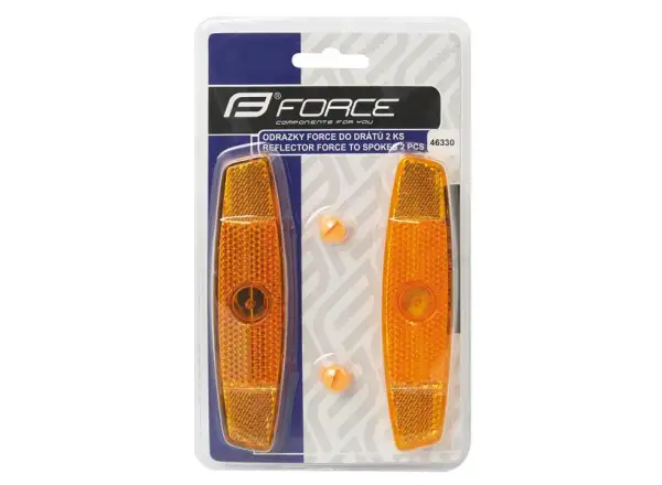Force Reflektoren orange für Speichen
