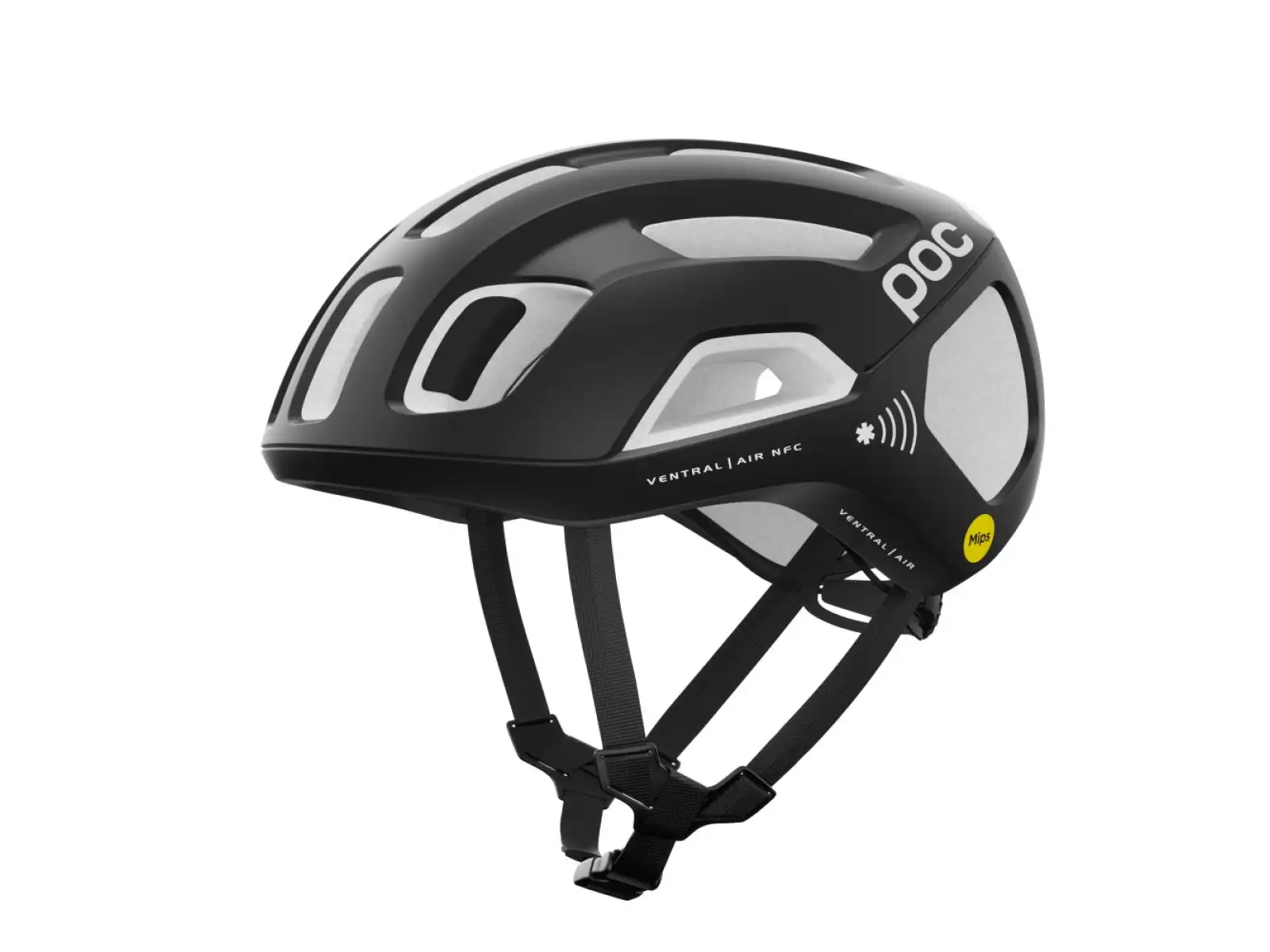 POC Ventral Air MIPS NFC Helm Uranium Black/Hydrogen White Matt
