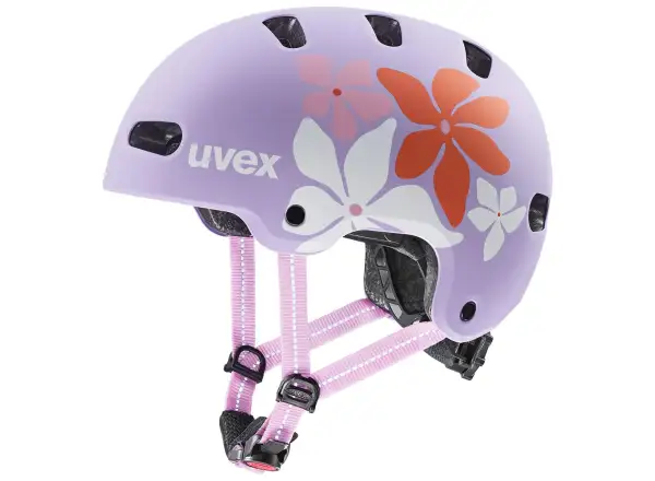 Uvex Kid 4 Style Kinderhelm Flower Lilac Matt
