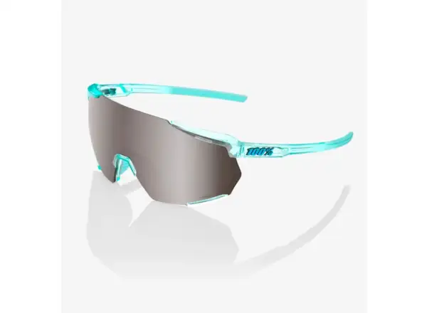 100% Racetrap 3.0 Brille Polished Translucent Mint/HiPER Silber Mirror Linse