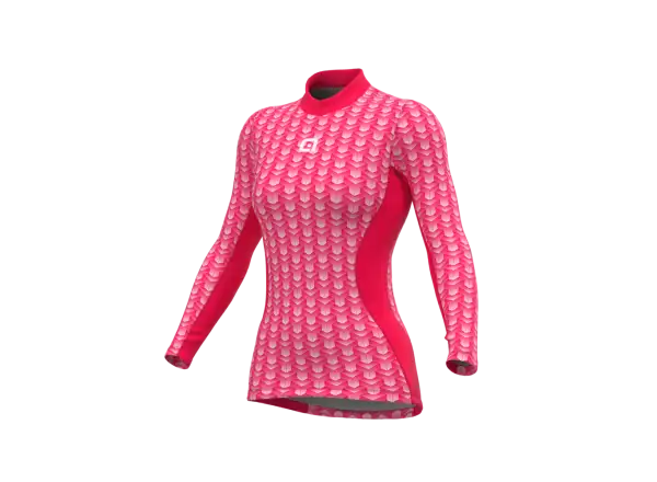 Alé Intimo Cubes Damen-Funktionslangarmshirt Erdbeere