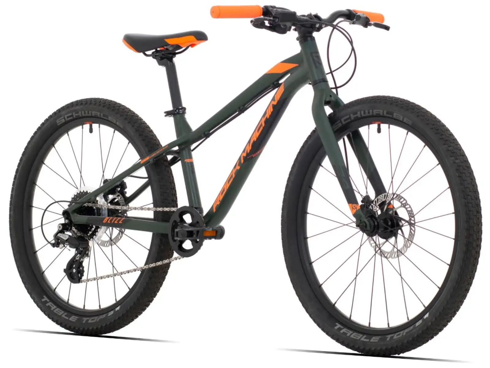 Rock Machine Blizz 24" HD Kinder-Mountainbike khaki/orange