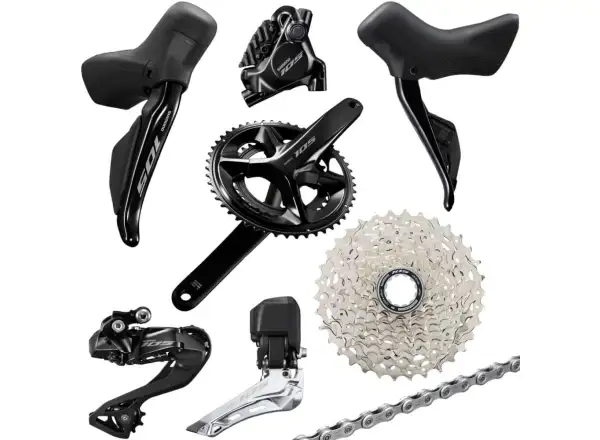 Shimano 105 Di2 R7150 Elektronische Rennradgruppe mit Hydraulikbremsen
