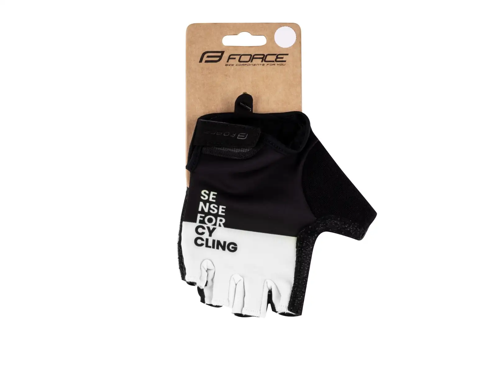 Force Fine kurze Handschuhe schwarz/weiß