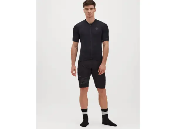Silvini Ceno Herren-Trikot mit kurzem Ärmel schwarz