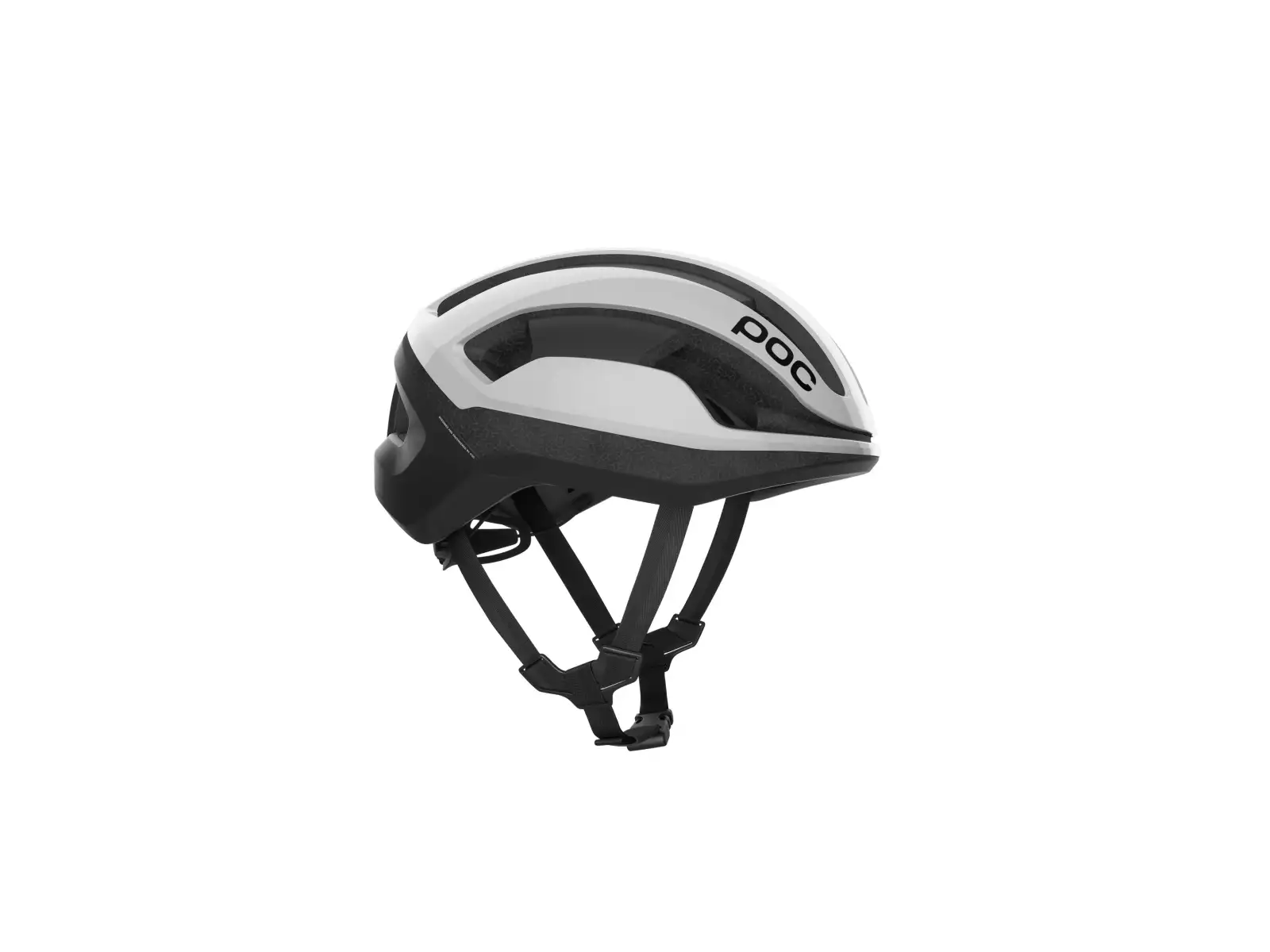 POC Omne Lite Rennradhelm Hydrogen White/Uranium Black Matt