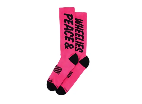Troy Lee Designs Performance Peace & Wheelies Socken Fuscia