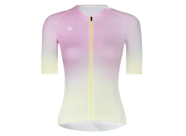 Force Stain Damentrikot Kurzarm gelb/rosa