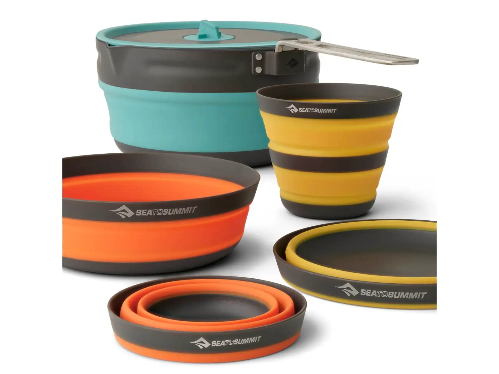 Sea to Summit Frontier Ultralight faltbares 5-teiliges Geschirrset 2,0 l