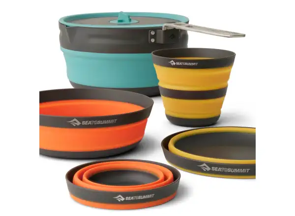 Sea to Summit Frontier Ultralight faltbares 5-teiliges Geschirrset 2,0 l