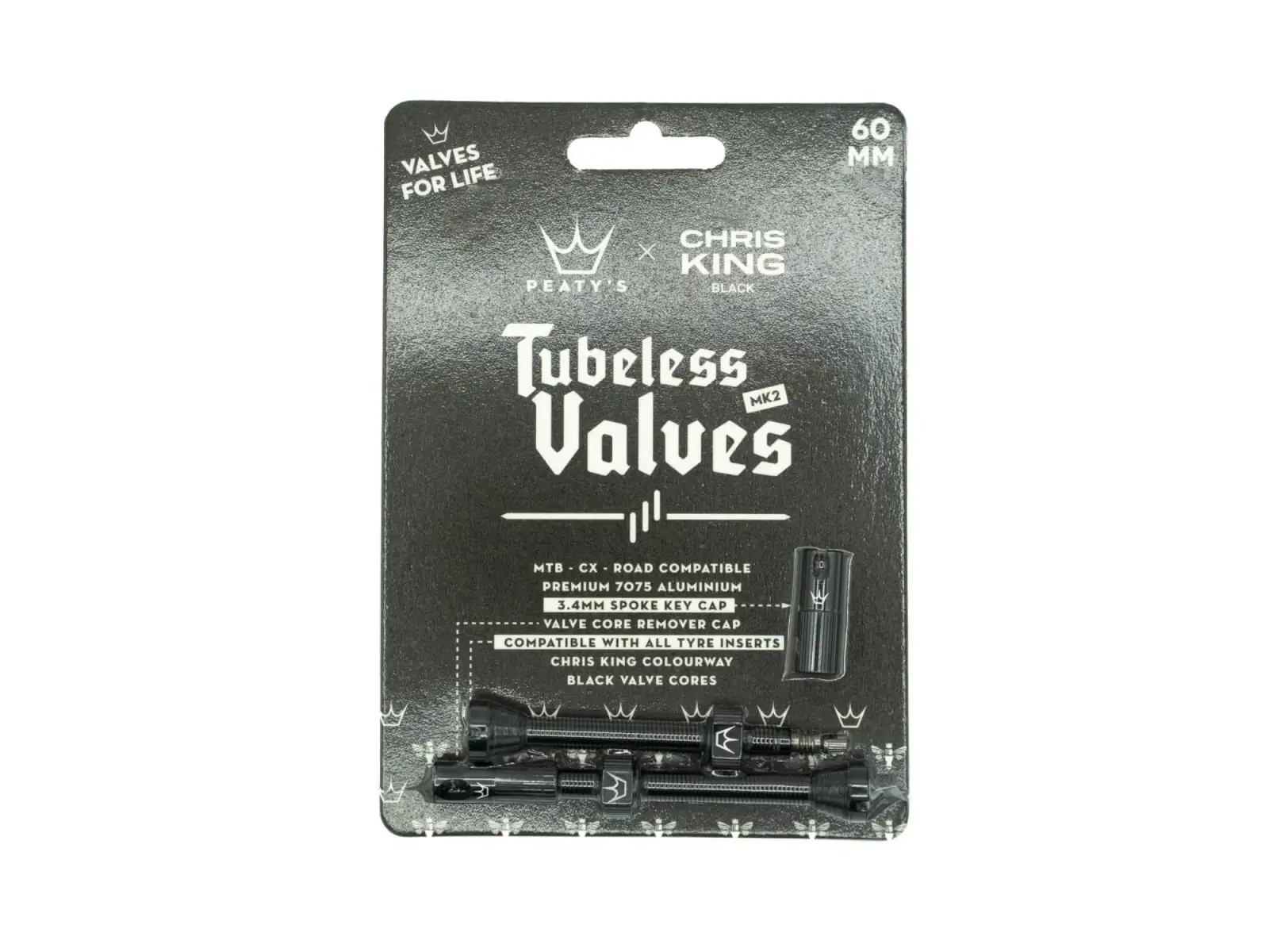 Peatys X Chris King MK2 tubeless Ventile 60 mm