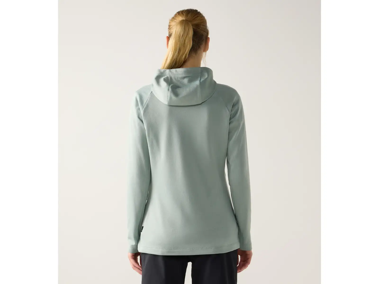 Haglöfs Korp Mid Hood Damen Sweatshirt Dew Green