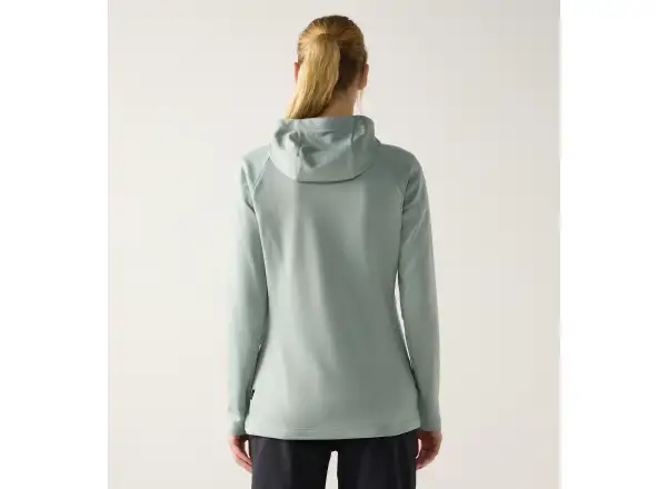 Haglöfs Korp Mid Hood Damen Sweatshirt Dew Green