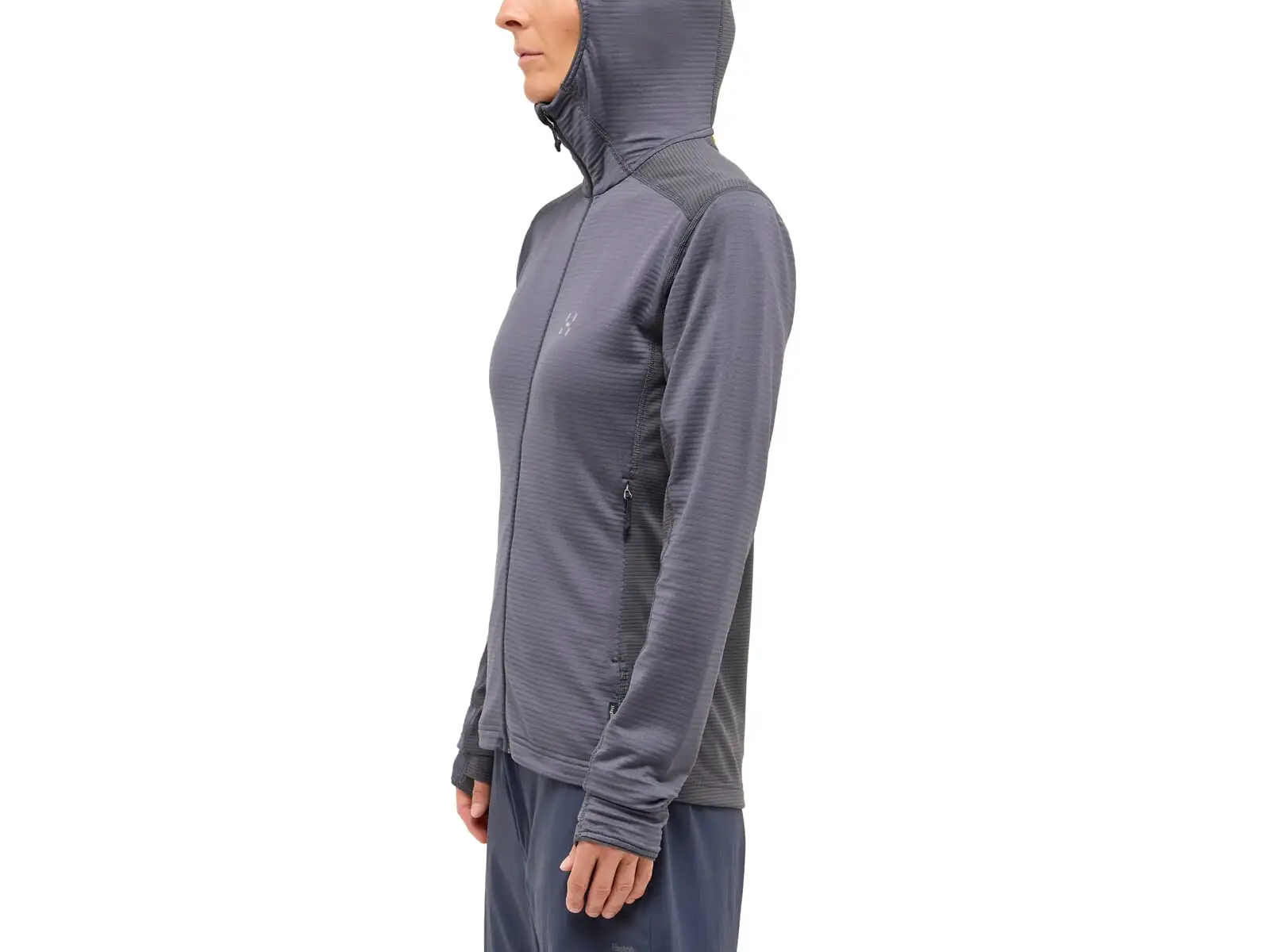 Haglöfs L.I.M Mid Multi Hood Damen Kapuzenpullover dark grey