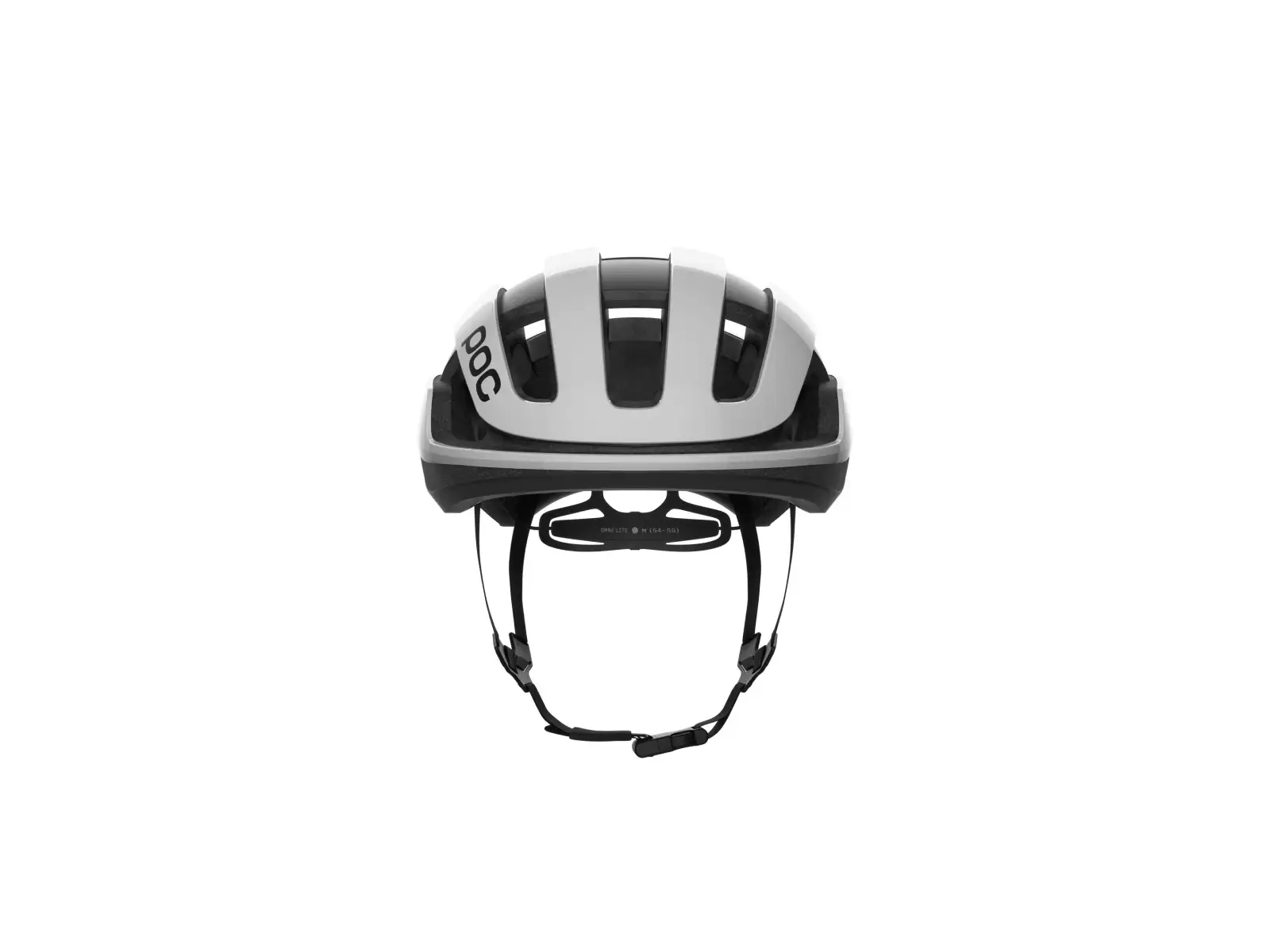 POC Omne Lite Rennradhelm Hydrogen White/Uranium Black Matt