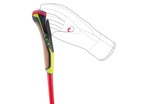 Leki PRC 750 Langlaufstöcke bright red/neon yellow/black