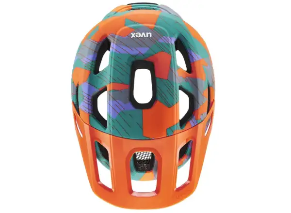 Uvex React Jr. Kinderhelm Papaya/Camo Matt