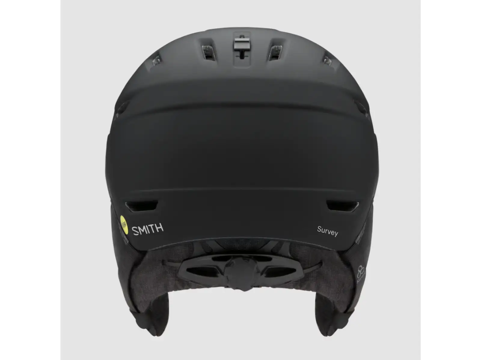 Smith Survey EU Skihelm Mattschwarz / ChromaPop Everyday Green Mirror