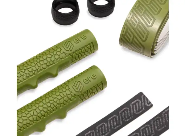 Ere Research Tenaci Handlebar Grip Gravel Set Lenkerband und Griffe Moss Green