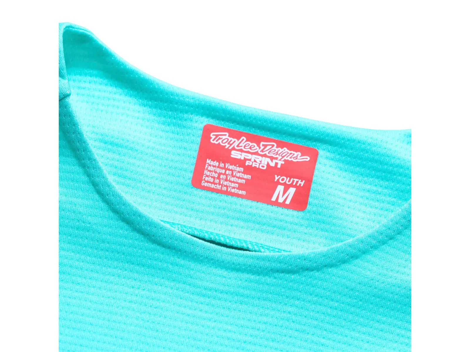 Troy Lee Designs Youth Sprint Pro Kindertrikot Langarm Mono Real Teal